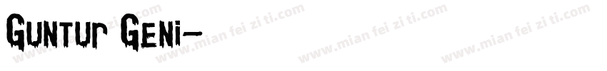 Guntur Geni字体转换